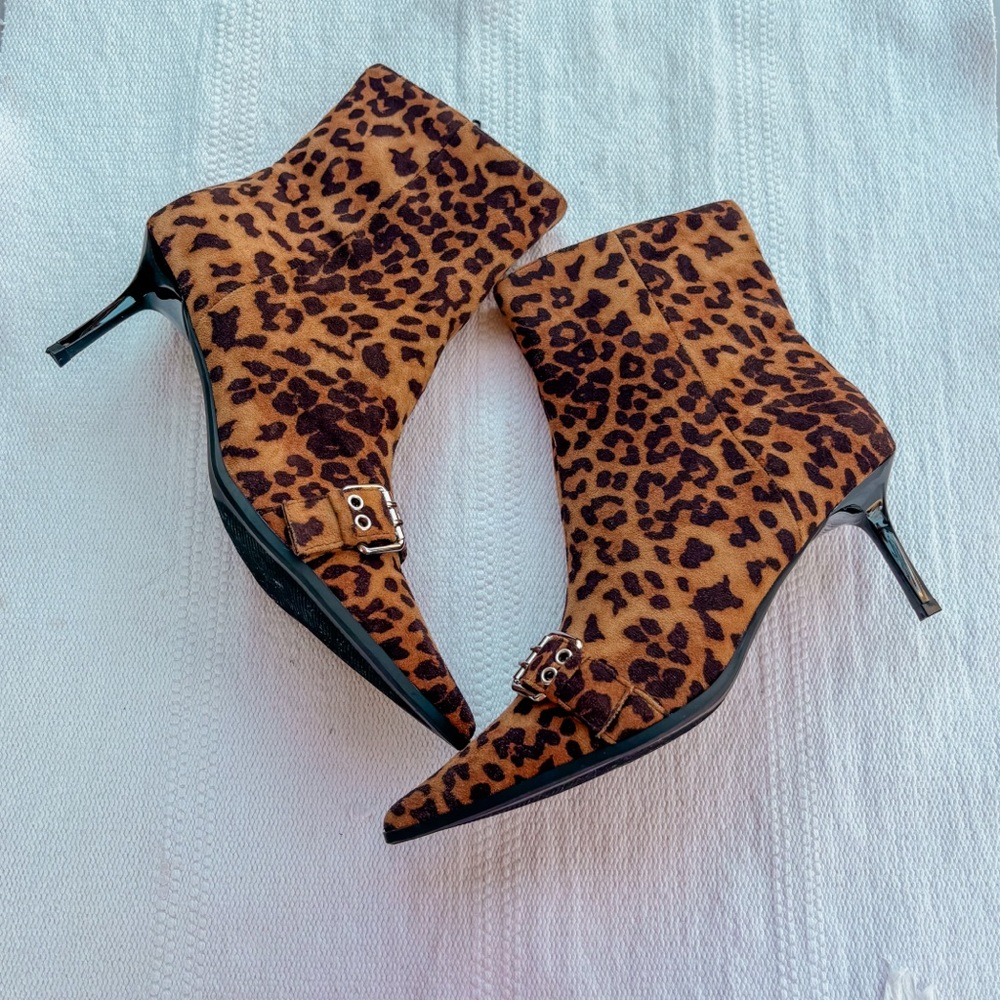 Madden Girl Richie Bootie leopard size 9.5 NEW
